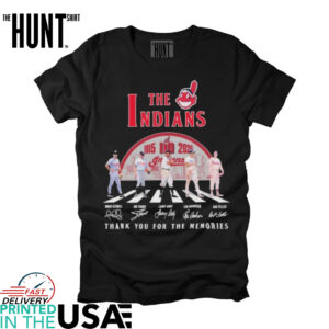 Omar Vizquel Jim Thome Larry Doby Lou Boudreau Bob Feller The Cleveland Indians 1915 2025 110TH Thank You For The Memories Signatures T shirts