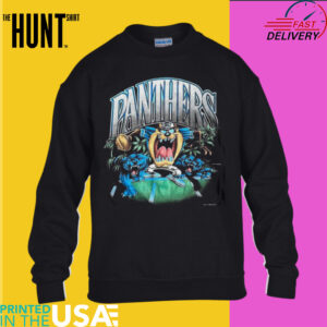 Carolina Panthers Taz Mania Crossover T Shirt