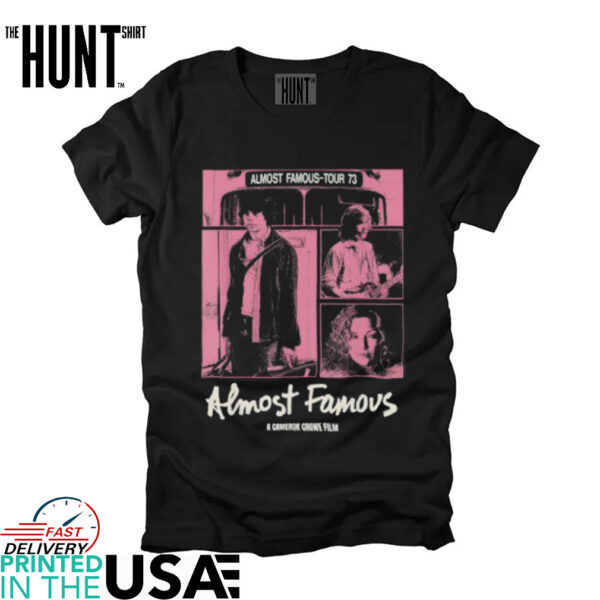 Almost Famous Pink Cast Photos Collage Movie shirt