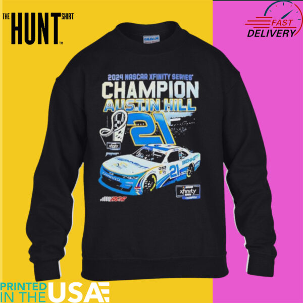 Austin Hill 2024 NHSCAR XFinity Series Champion shirt