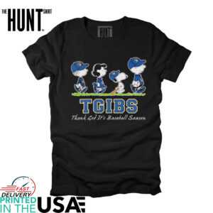 The Peanuts Milwaukee Brewers Tgibs thank God it’s baseball season shirt