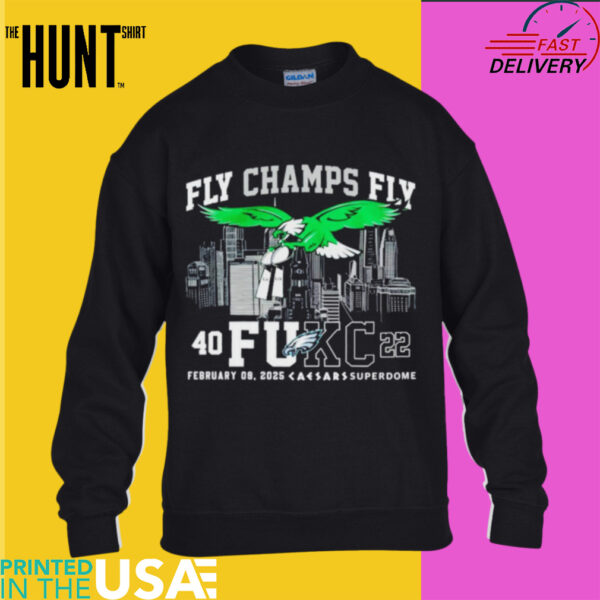 Fly Champs fly 40 fuck 22 city skyline shirt