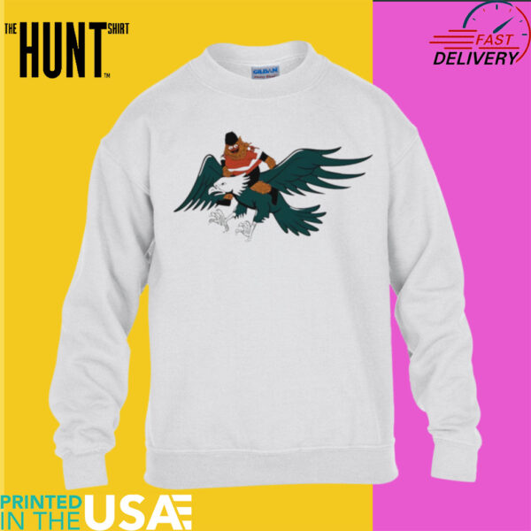 Gritty Riding an Eagle Funny Philadelphia Eagles shirt