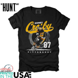 Sidney Crosby #87 Pittsburgh Penguins Hockey brush shirt