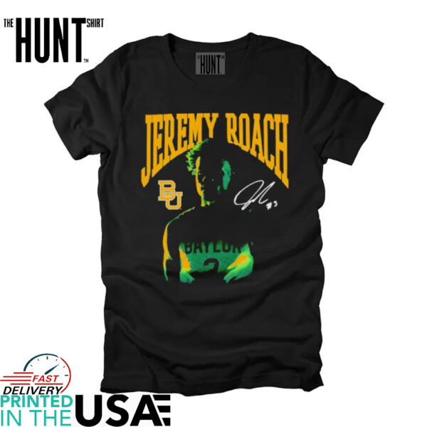 Jeremy Roach Baylor basketball portrait shirt