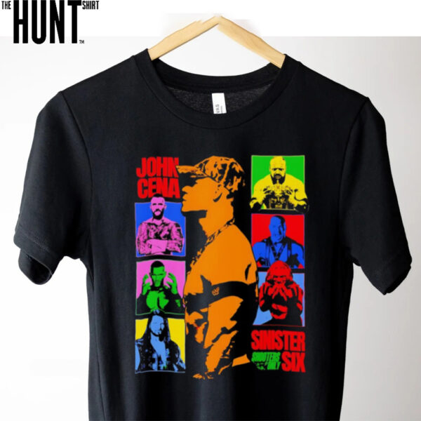 John Cena’s Sinister Six WWE graphic shirt