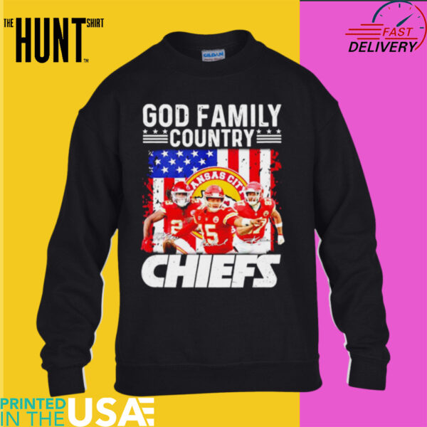 Kansas City Chiefs god family country Chiefs flag shirt