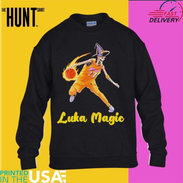 LA Lakers wizard Luka Magic skeleton shirt