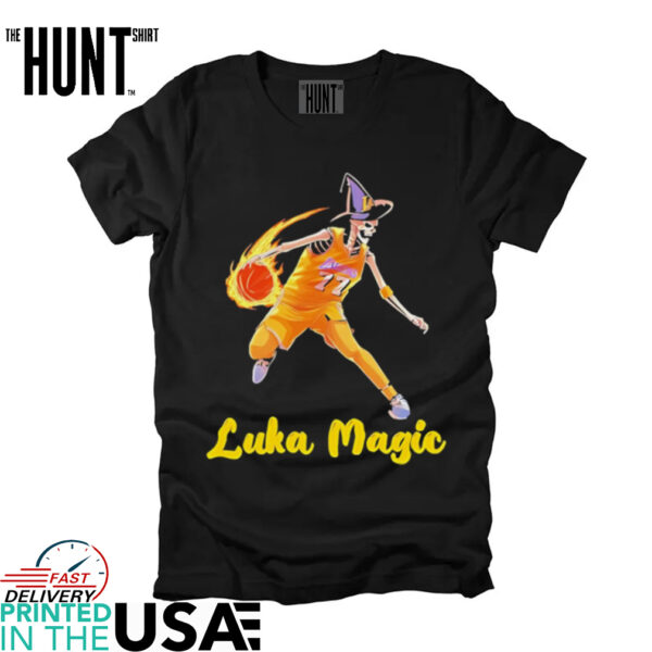 LA Lakers wizard Luka Magic skeleton shirt