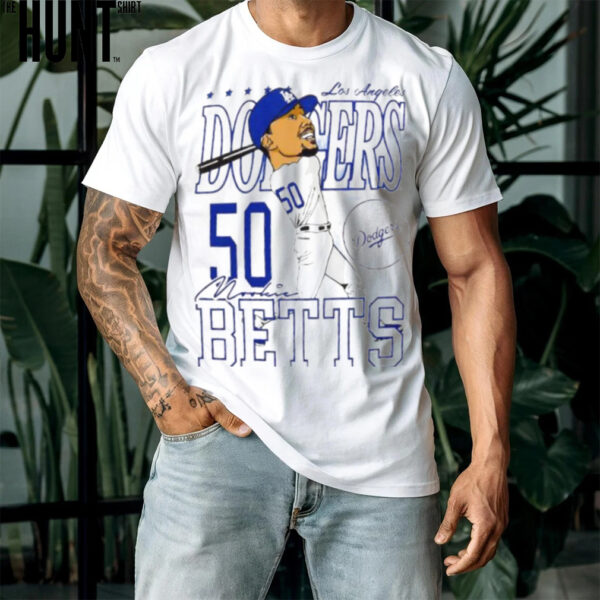 Los Angeles Dodgers Mookie Betts 50 swing caricature shirt