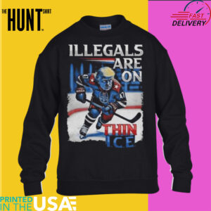 Maga Hockey Illegals Are On Thin ICE Shirt