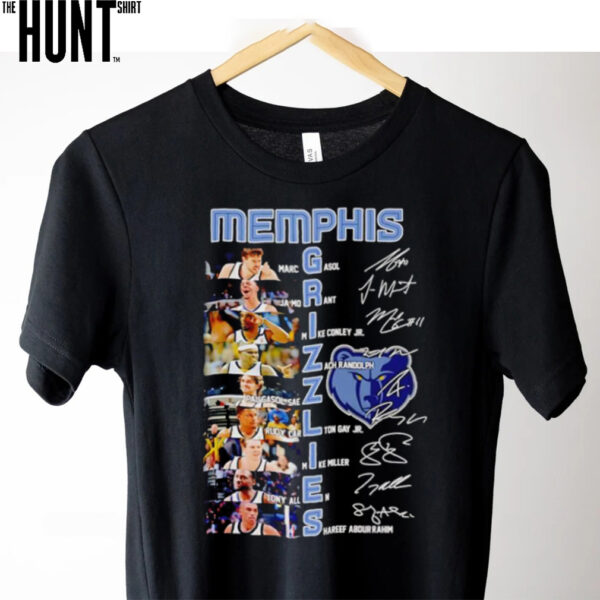 Memphis Grizzlies Marc Gasol Ja Morant Mike Conley Jr Zach Randolph signatures shirt