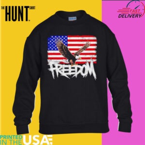 Freedom American Eagle American Flag Patriotic graphic shirt