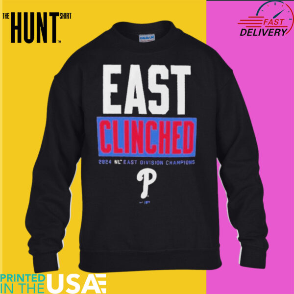 Philadelphia Phillies 2024 East Clinched National League East Division Champions T Shirts