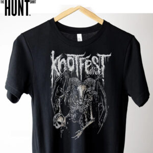 Knotfest Grey Demon Drip Skulls shirt