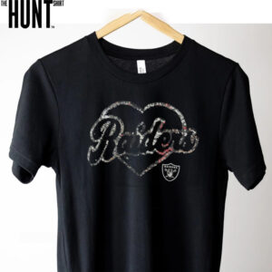 Raiders Heart Logo VNeck T shirt