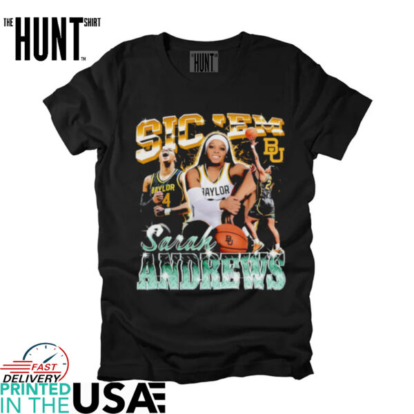 Sarah Andrews Baylor basketball 90s graphic shirt