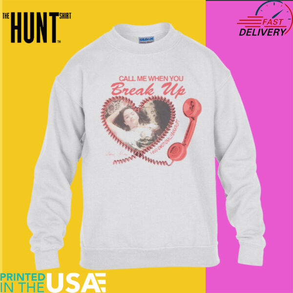 Selena Gomez Call Me When You Break Up Emotionally Bankrupt Heart Signature Tshirt