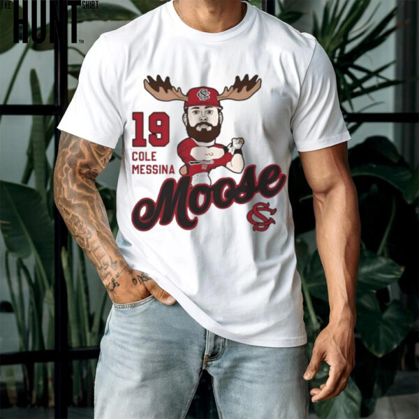 South Carolina Gamecocks 19 Cole Messina Moose shirt