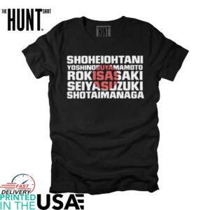 Shohei Ohtani Yoshinobu Yamamoto Roki Sasaki Seiya Suzuki Shota Imanaga Japan players shirt