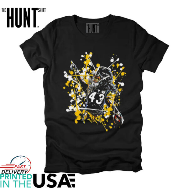 Troy Polamalu Pittsburgh Steelers no 43 paint shirt