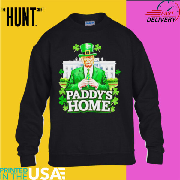 Trump Paddy’s Home St. Patrick’s Day cartoon shirt