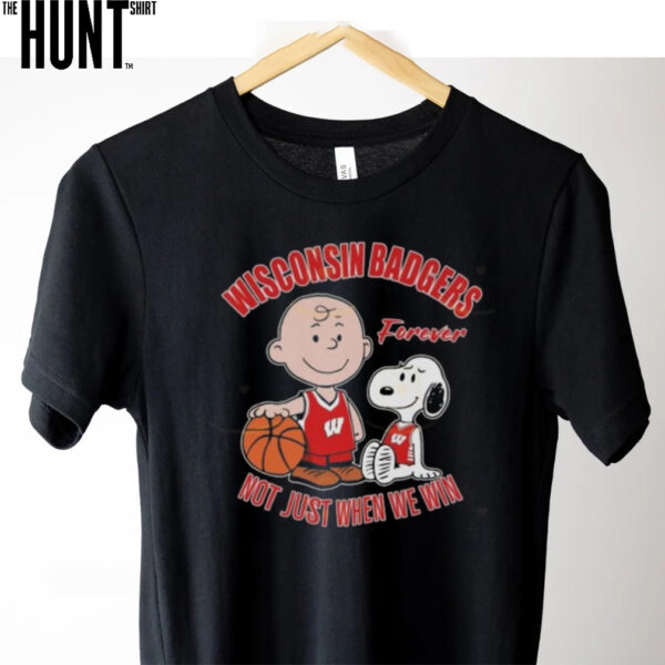 Washington Badgers x Peanuts Forever Not Just When We Win 2025 Shirt