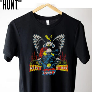 1987 Rusty Butcher Motorcycle T Shirt