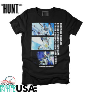 Freedom gundam strike freedom gundam gundam seed series shirt