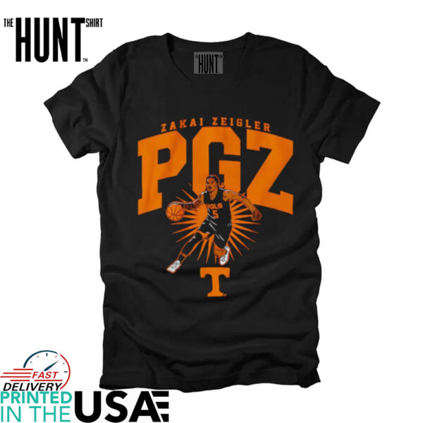 Zakai Zeigler PGZ Tennessee basketball shirt