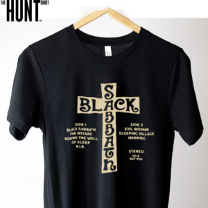 Black Sabbath Self Titled Track List shirt