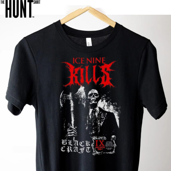 ce Nine Kills Skeleton Corpses Black Tshirt