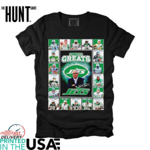 New York Jets all time greats all team picture signature shirt