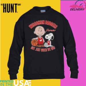 Washington Badgers x Peanuts Forever Not Just When We Win 2025 Shirt