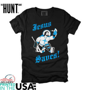 Jesus Saves Goalie Hockey Shirt