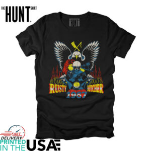 1987 Rusty Butcher Motorcycle T Shirt