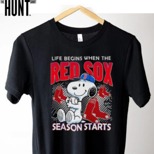 Snoopy life begins when the Red Sox season start shirt