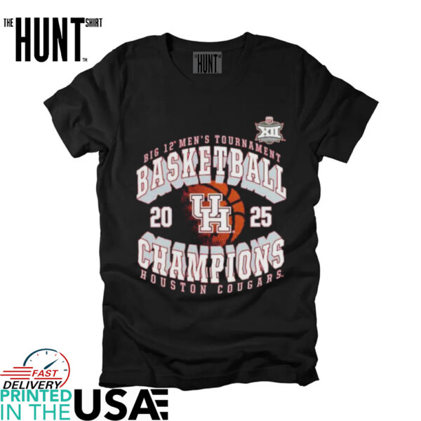 2025 Big 12 Men’s Basketball Tournament Champions Houston Cougars shirt