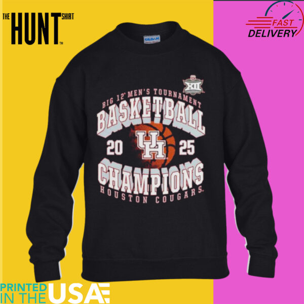 2025 Big 12 Men’s Basketball Tournament Champions Houston Cougars shirt