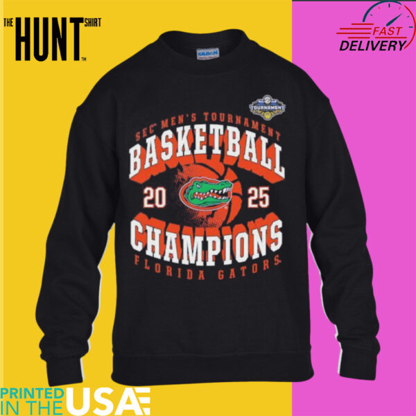 Florida Gators 2025 SEC Men’s Basketball Conference Tournament Champions shirt