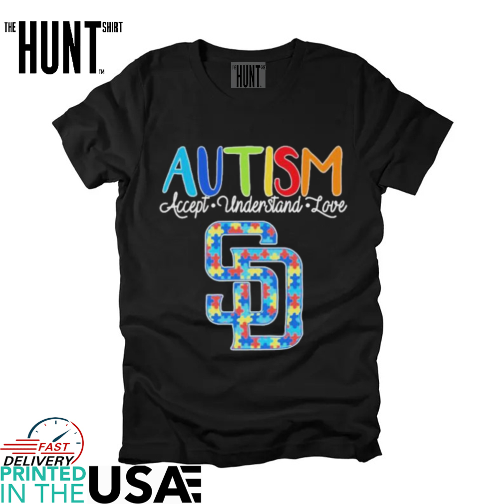 San Diego Baseball Autism Accept Understand Love T shirts San Diego Baseball Autism Accept Understand Love T shirts