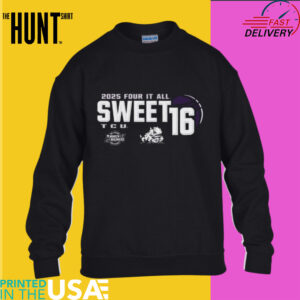 Official TCU Horned Frogs Women’s Basketball 2025 Sweet 16 Shirt